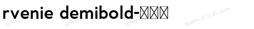 rvenie demibold字体转换